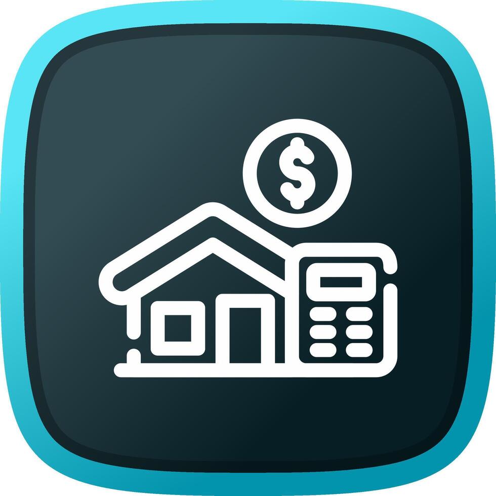 Home Loan Calculator Creative Icon Design vector