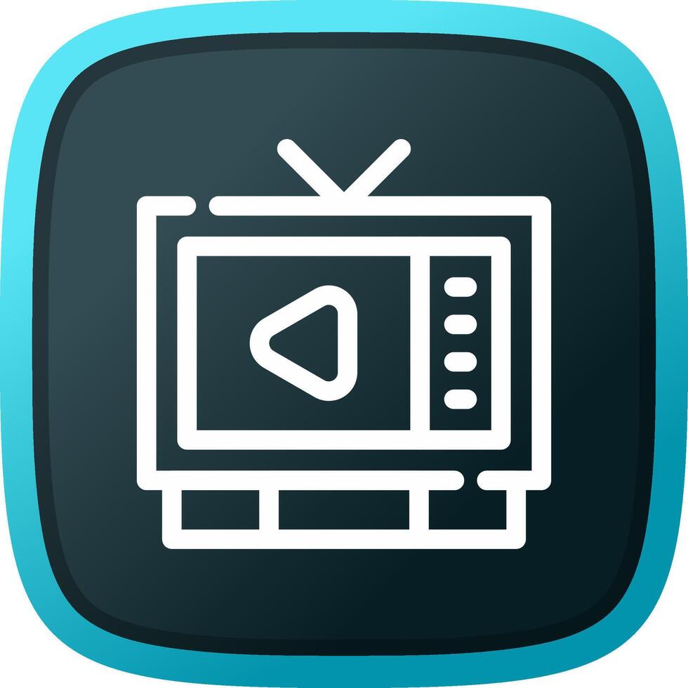 Watching TV Creative Icon Design vector