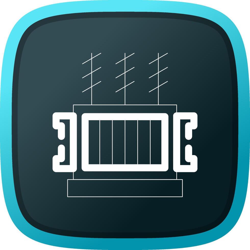 Power Transformer Creative Icon Design vector