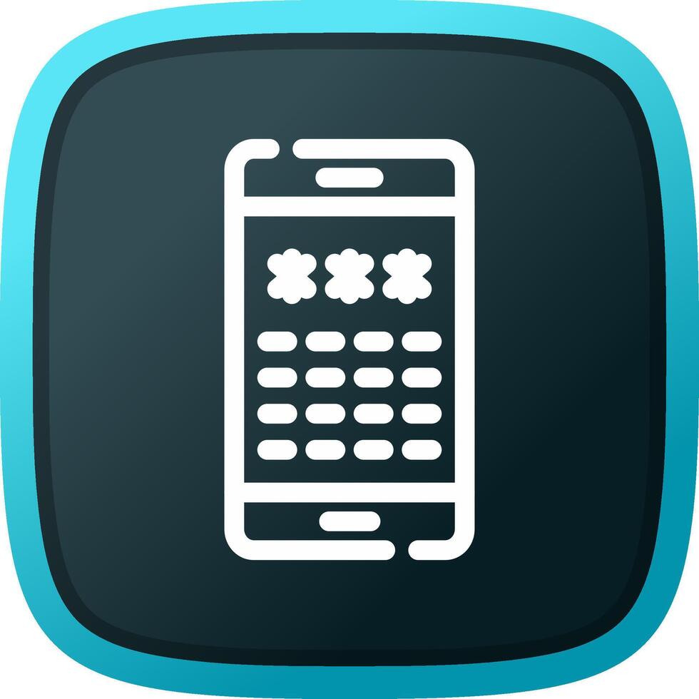 Pin Code Creative Icon Design vector