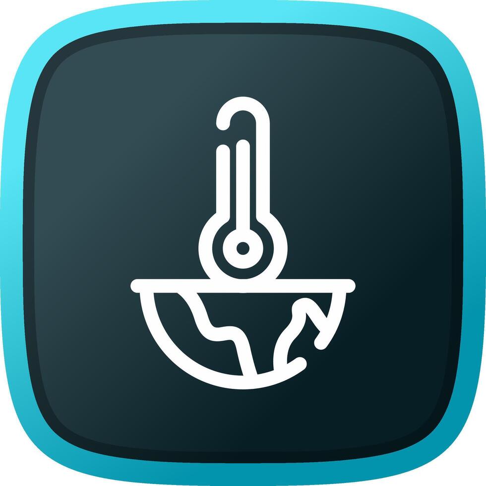 Global Warming Creative Icon Design vector