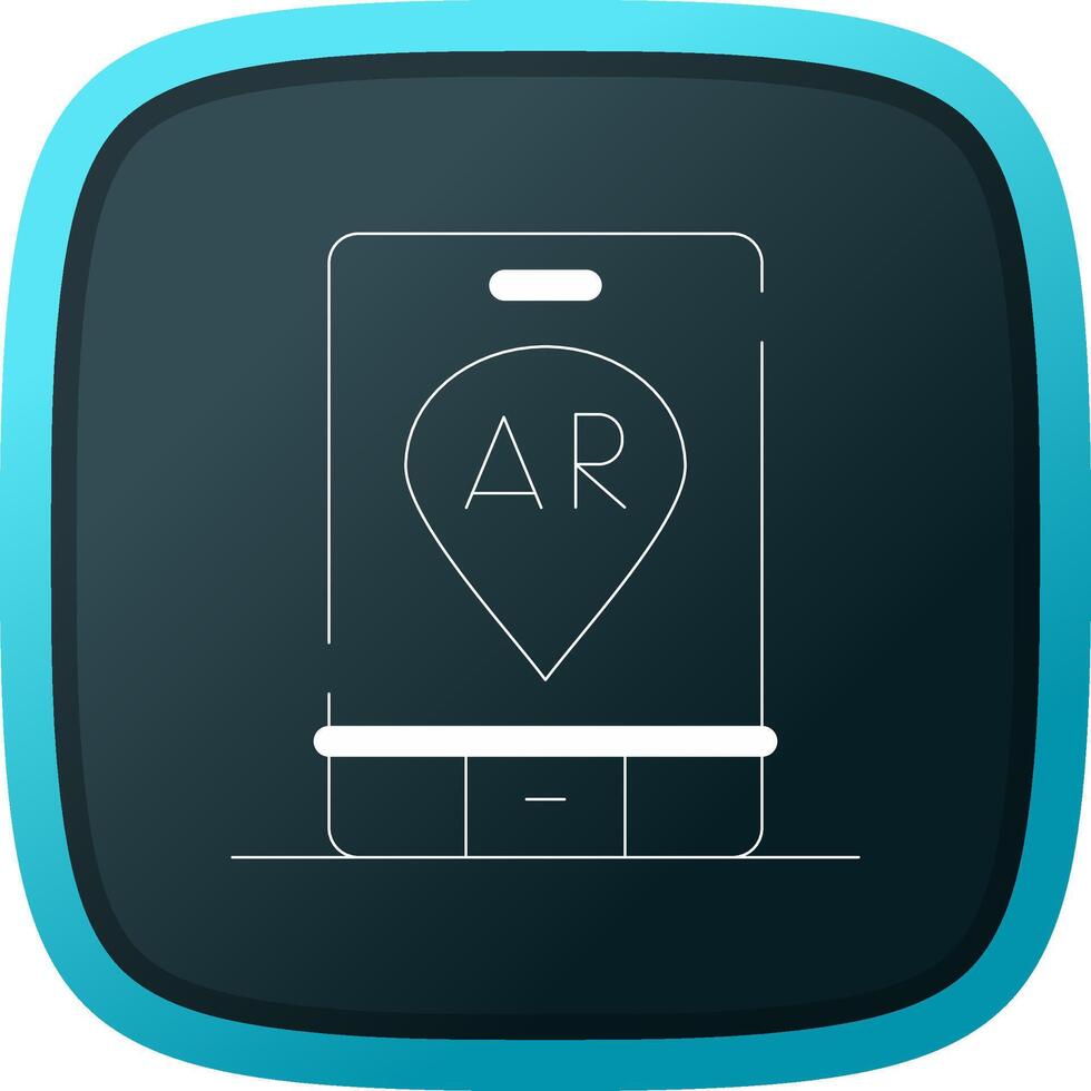 Ar Navigation Creative Icon Design vector