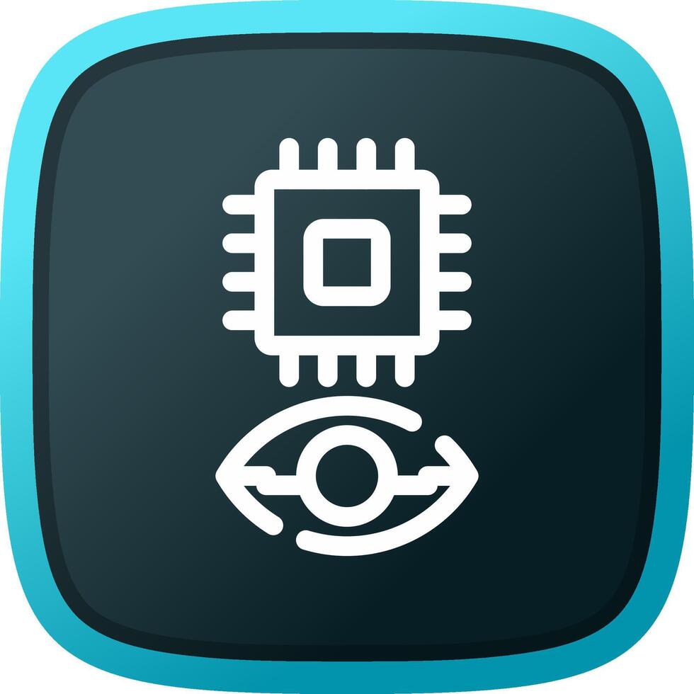 Eye Augmentation Creative Icon Design vector