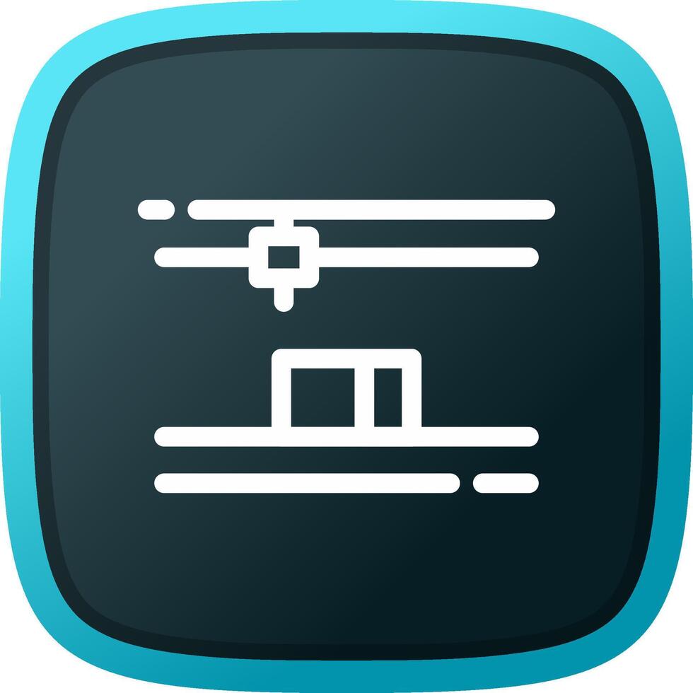 3D Printing Creative Icon Design vector