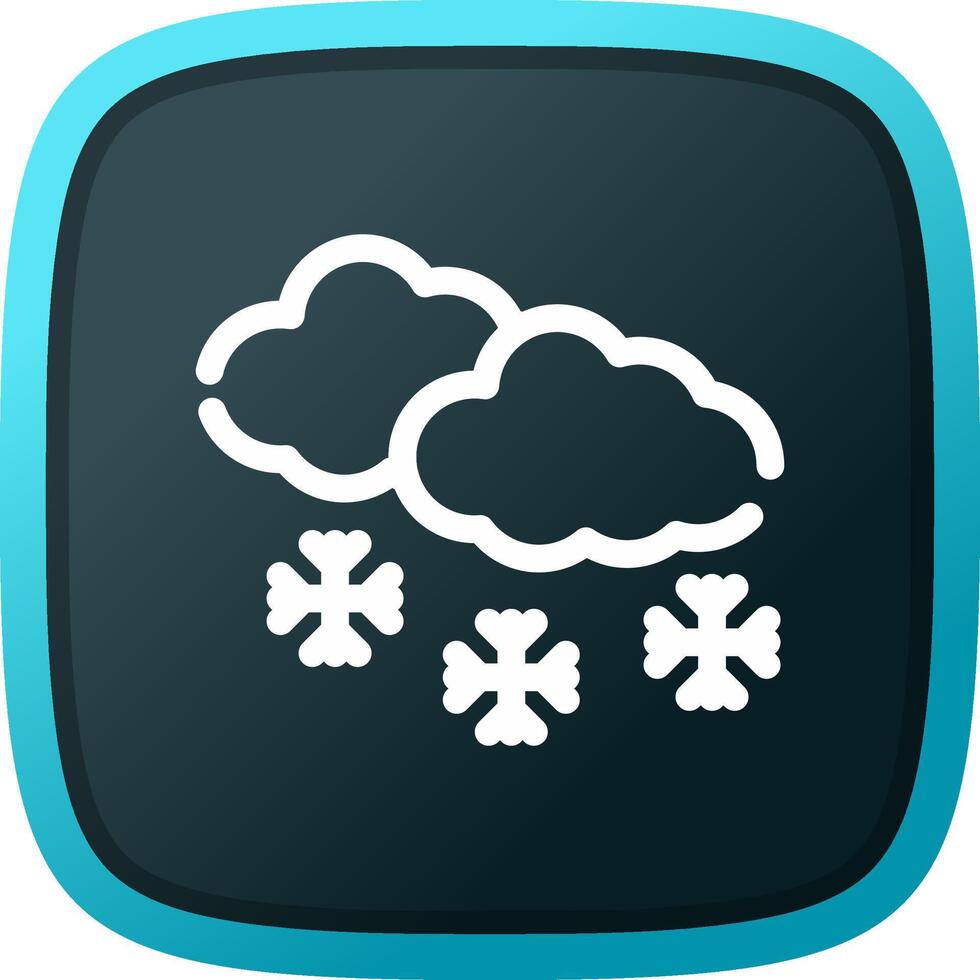 diseño de icono creativo de nieve vector