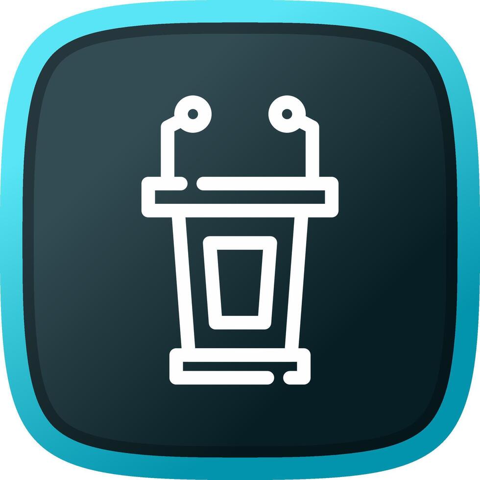 Lectern Creative Icon Design vector