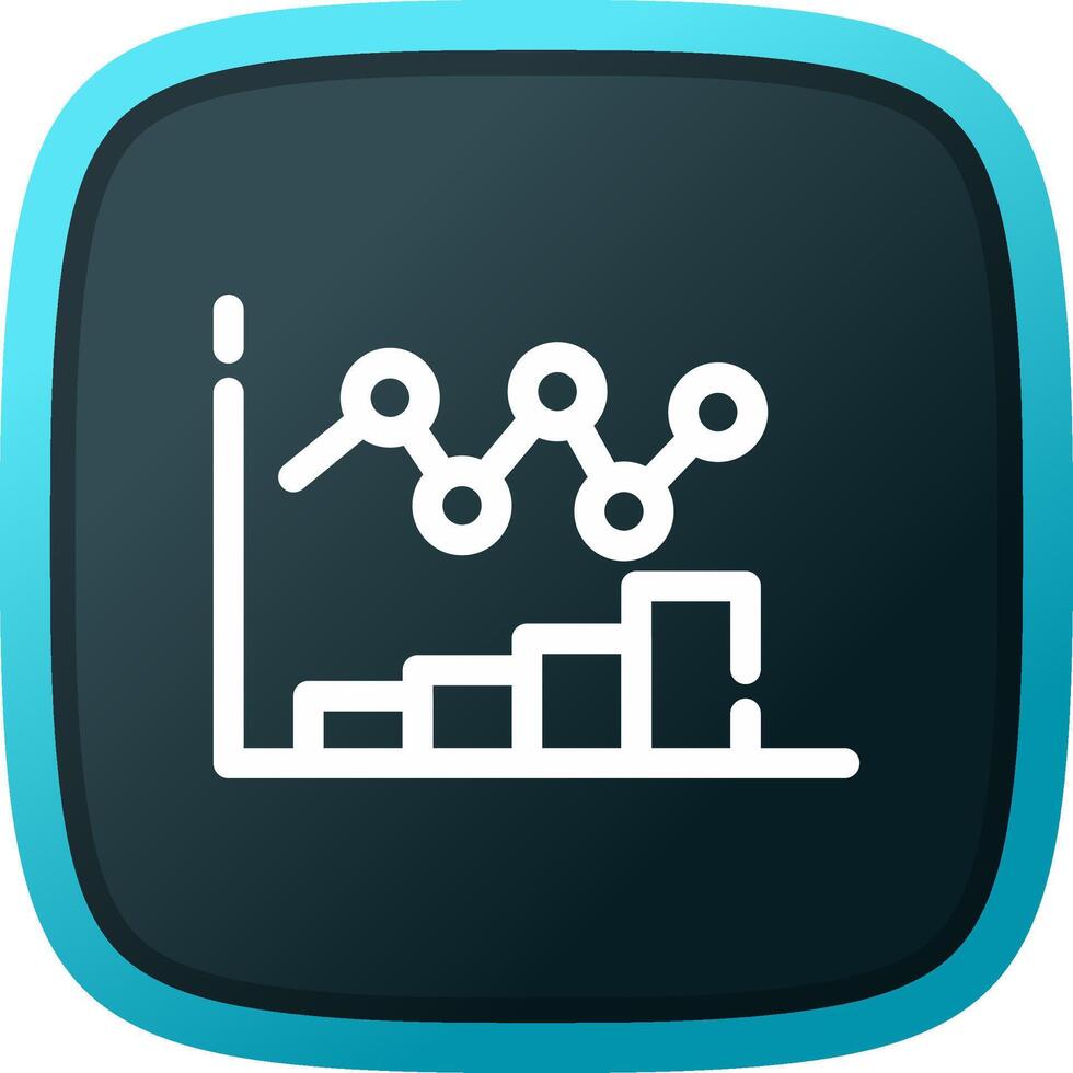 Bar Chart Creative Icon Design vector