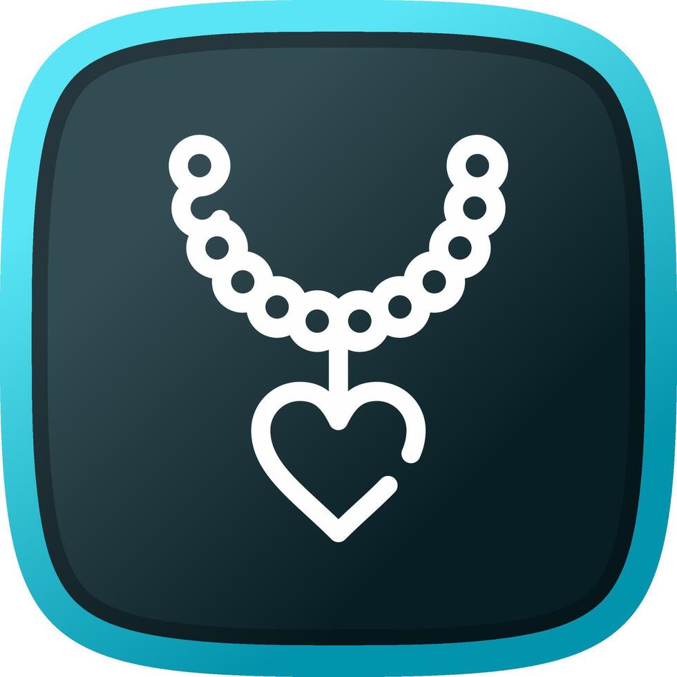 Pearl Necklace Creative Icon Design vector