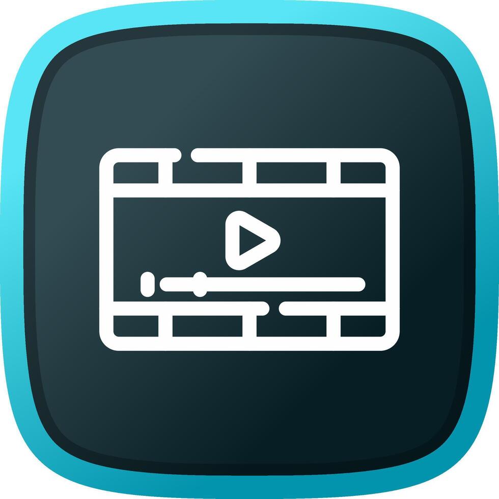 Video Player Creative Icon Design vector