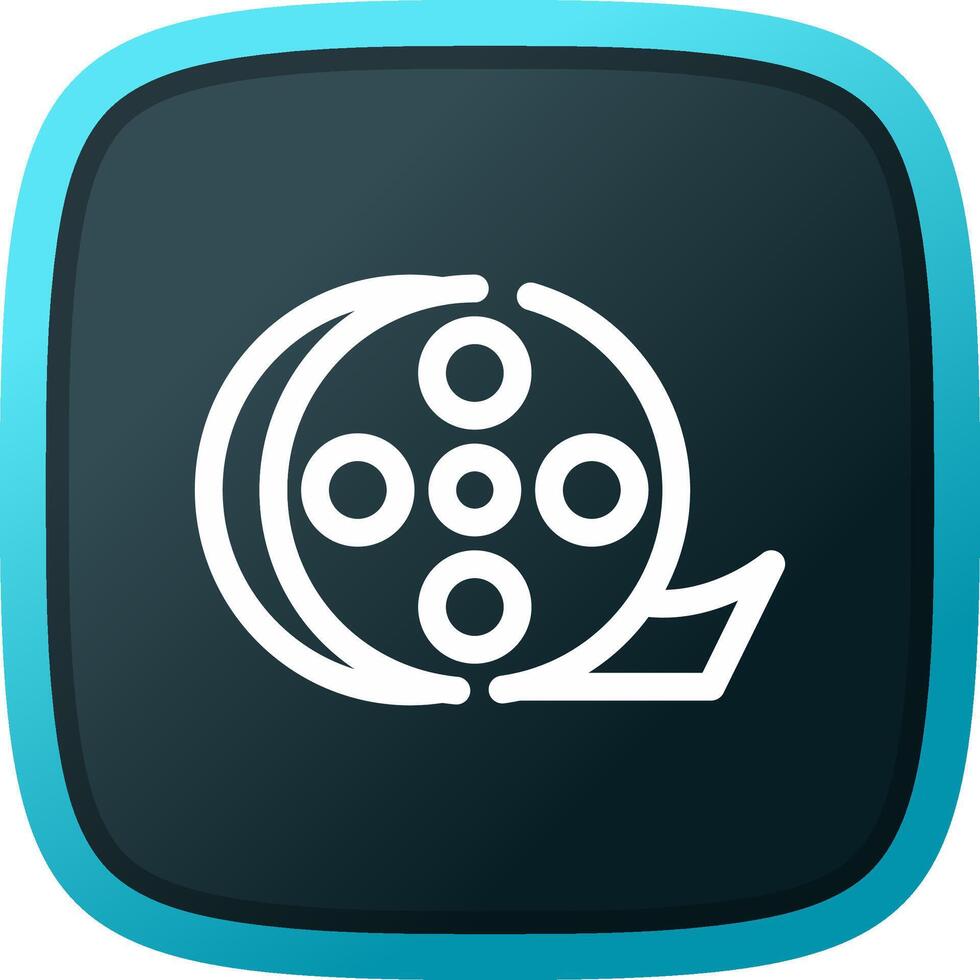 Film Roll Creative Icon Design vector