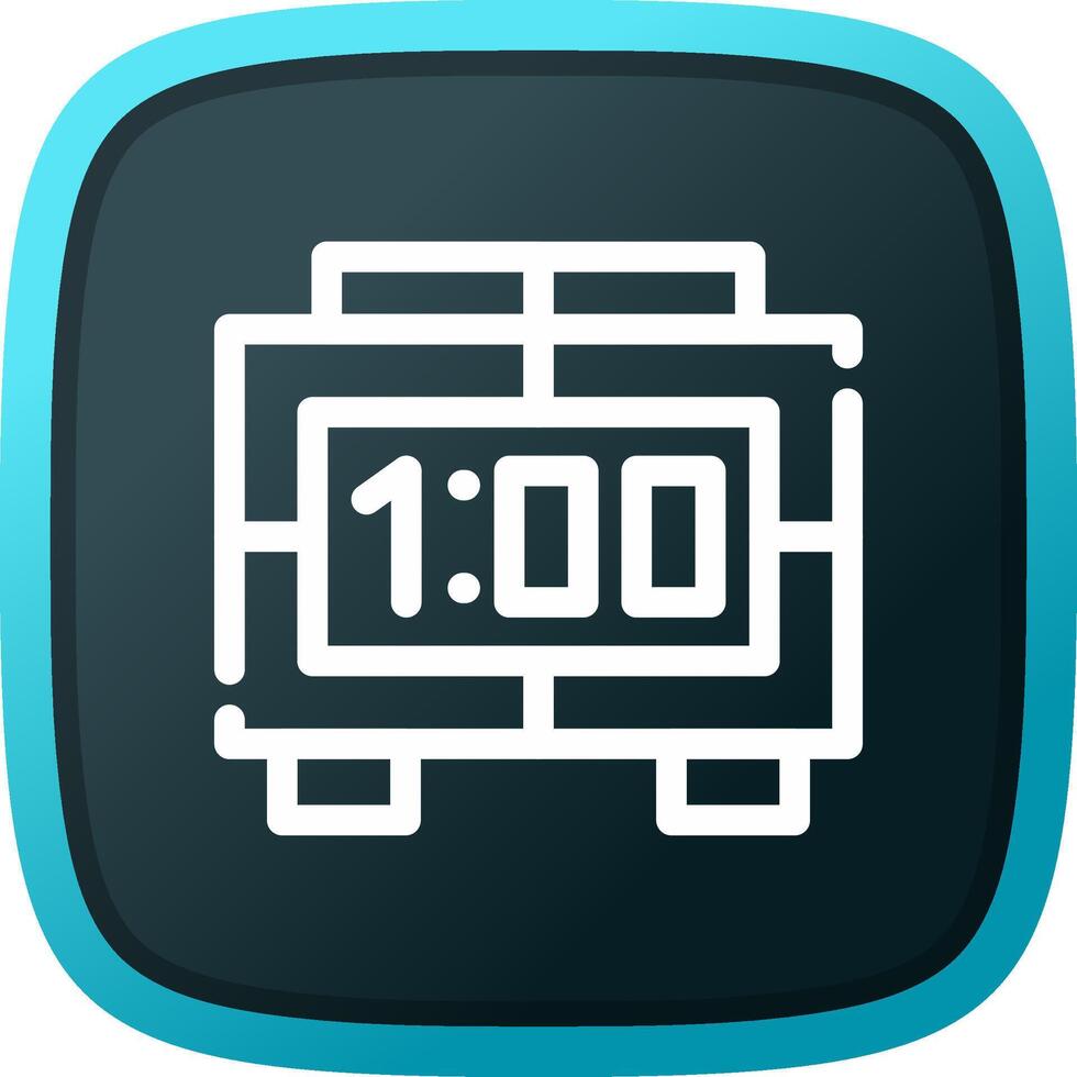 Digital Clock Creative Icon Design vector