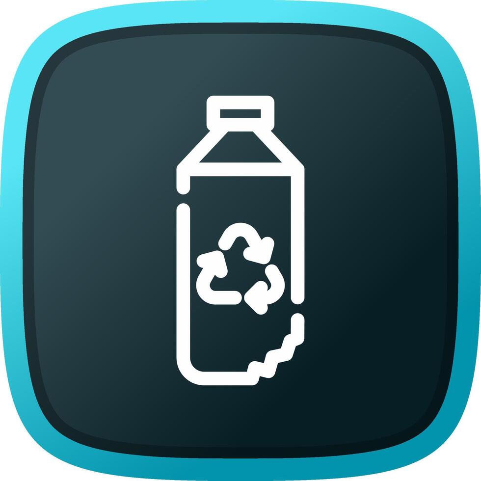 Water Bottle Creative Icon Design vector