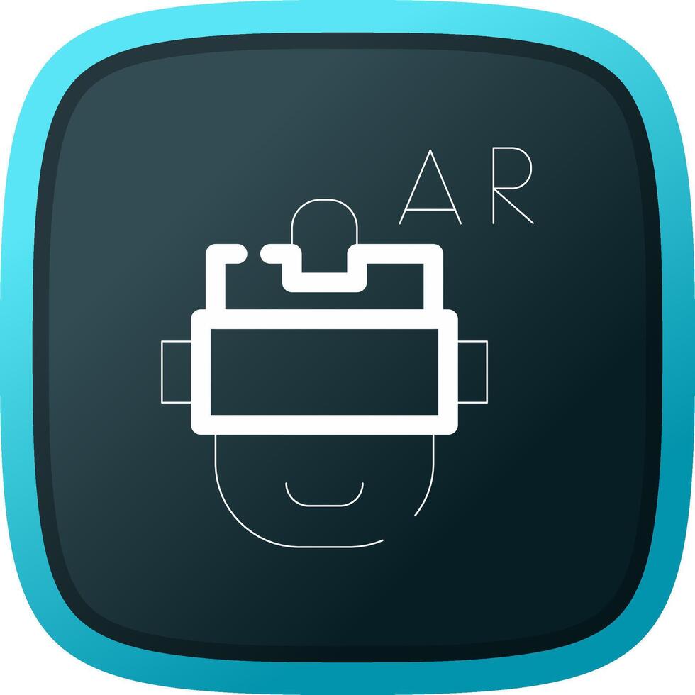 Ar Helmet Creative Icon Design vector