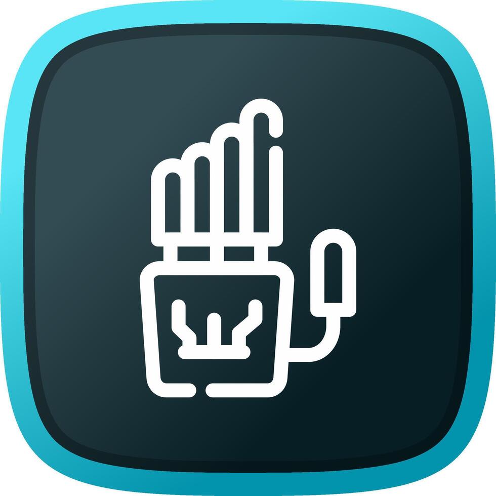 Robot Hand Creative Icon Design vector
