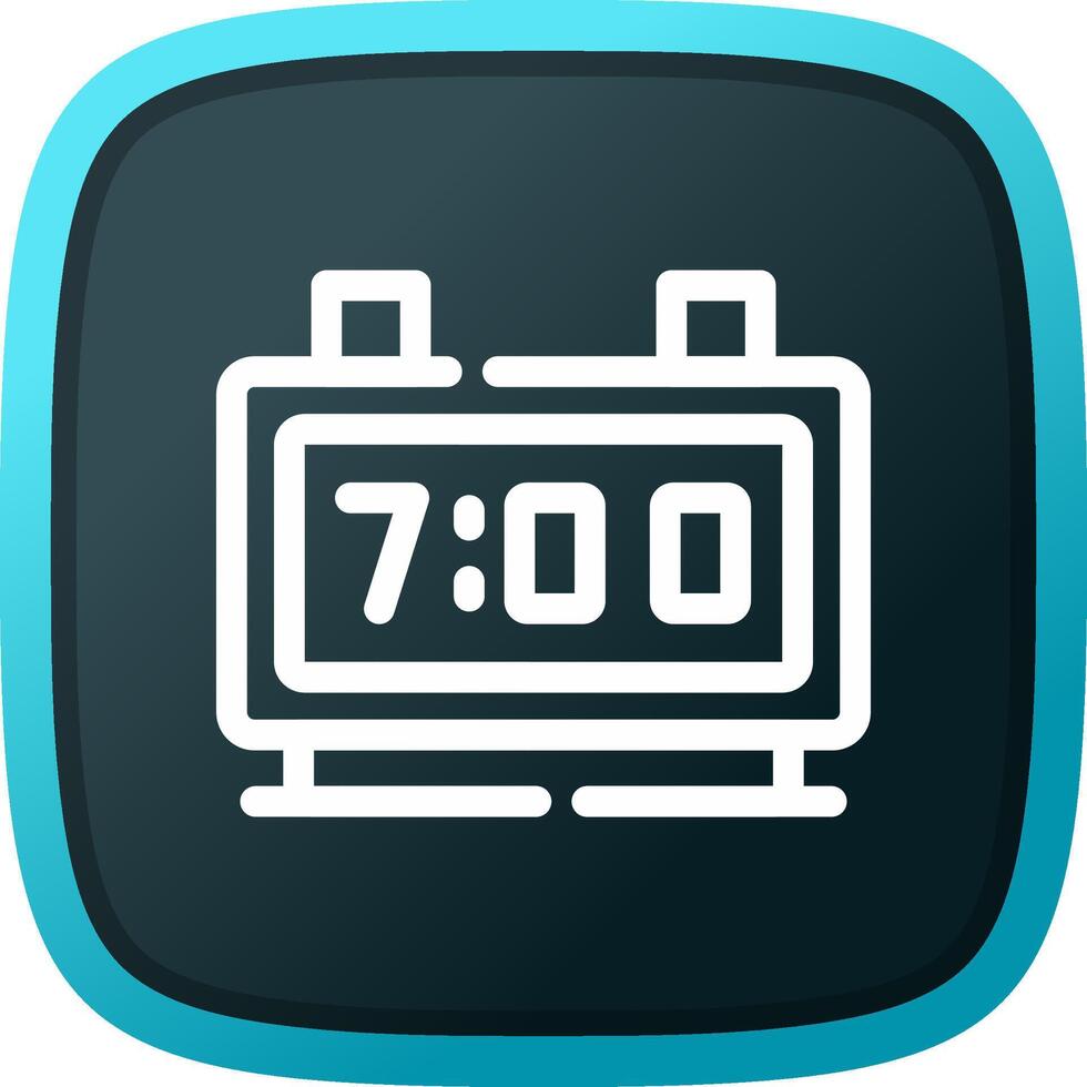 Digital Clock Creative Icon Design vector