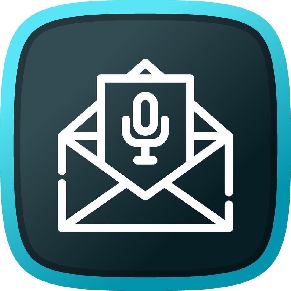 Voice Email Creative Icon Design vector