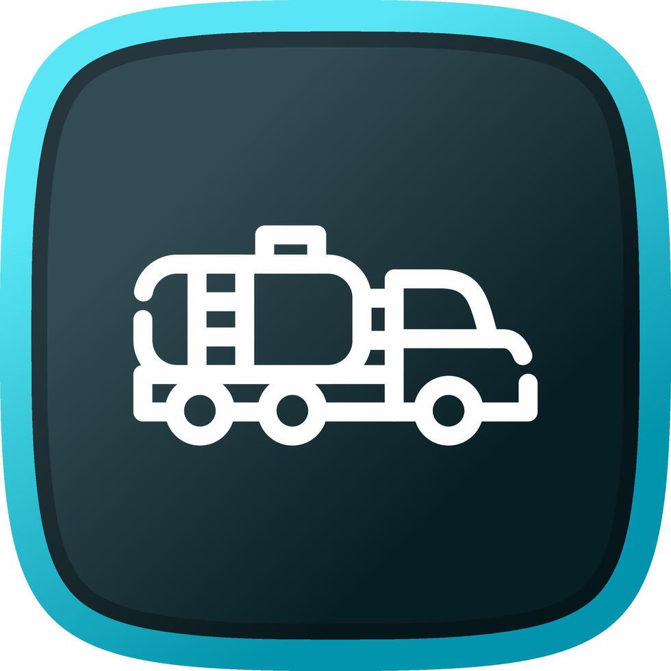 Tanker Truck Creative Icon Design vector