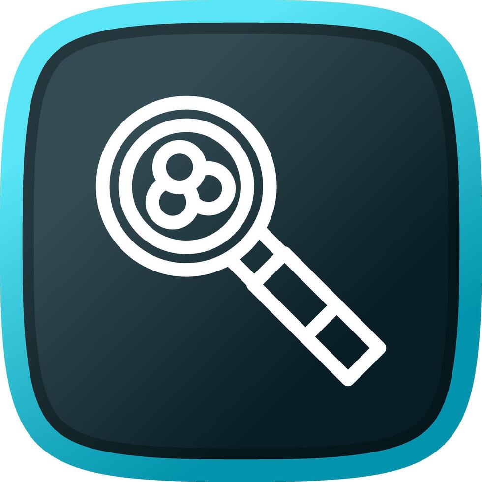 Magnifying Glass Creative Icon Design vector