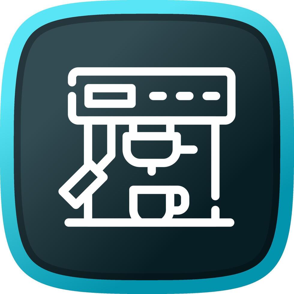 Coffee Machine Creative Icon Design vector