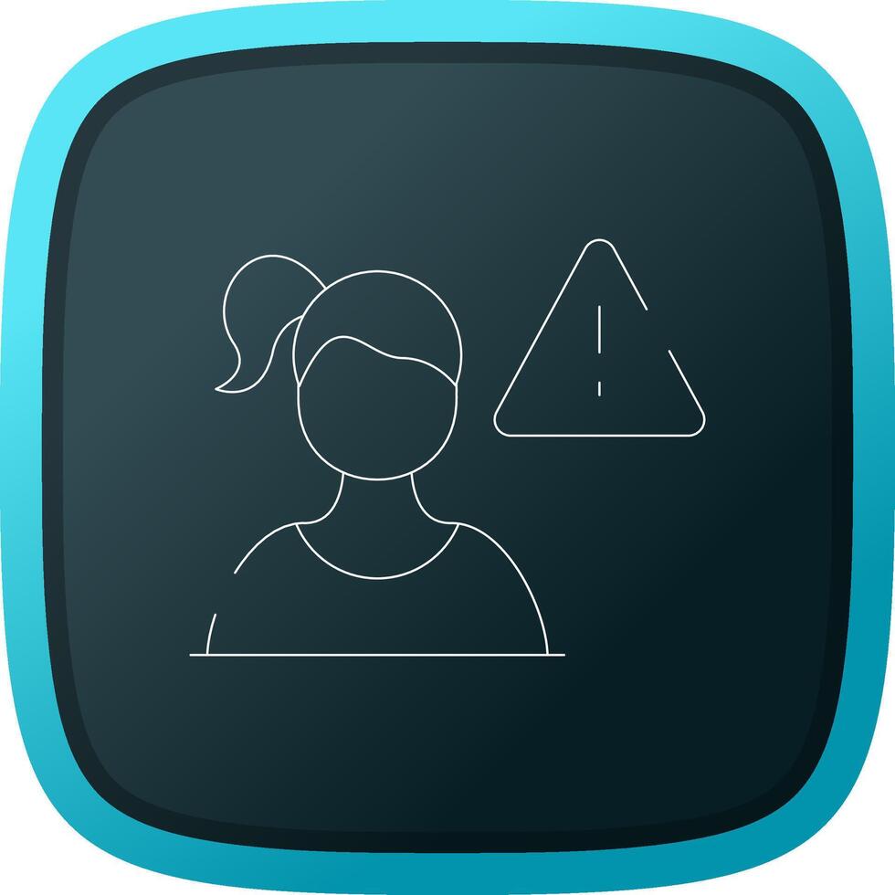 Cautious Creative Icon Design vector