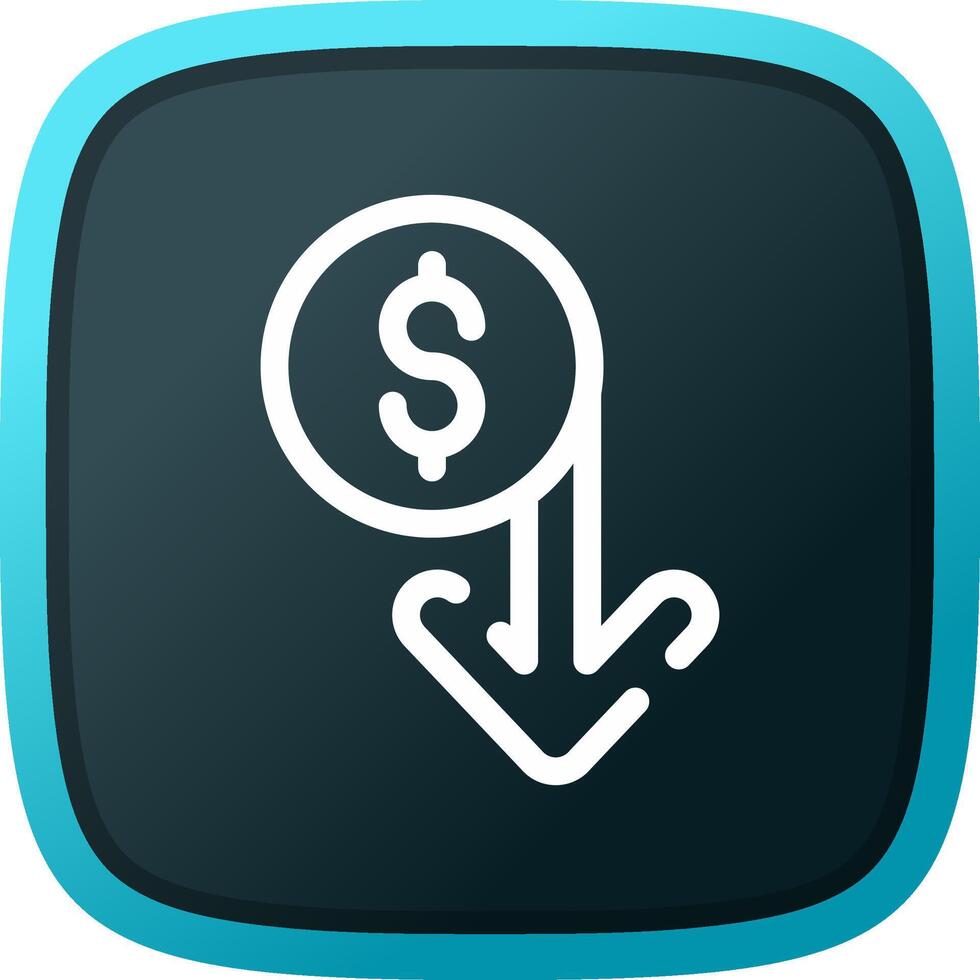 Capitalized Cost Reduction Creative Icon Design vector