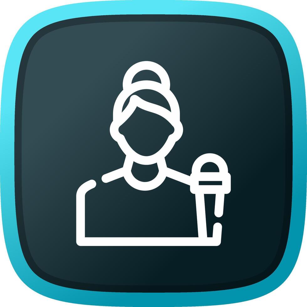 Journalist Creative Icon Design vector