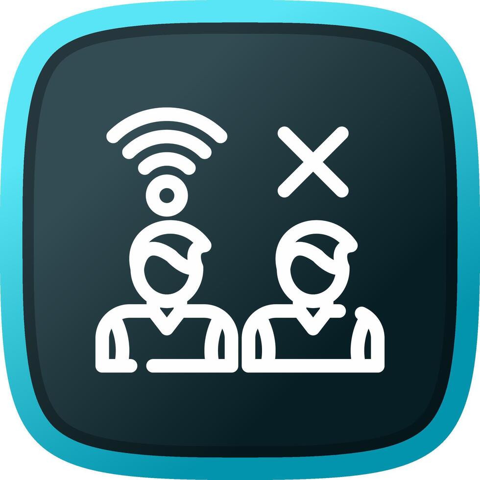 Digital Divide Creative Icon Design vector