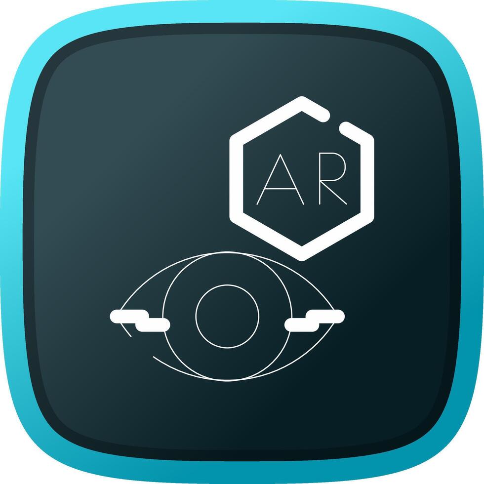 Ar Contact Lens Creative Icon Design vector