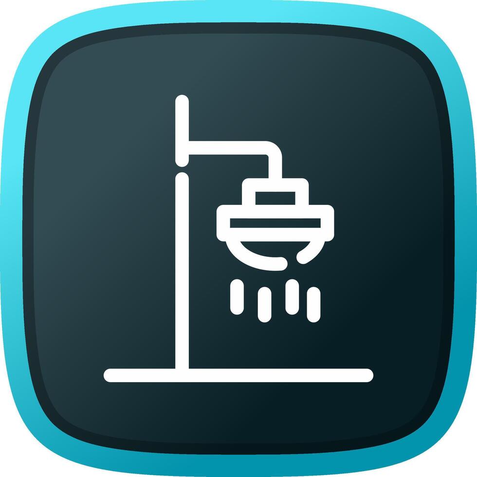 Roof Shower Creative Icon Design vector