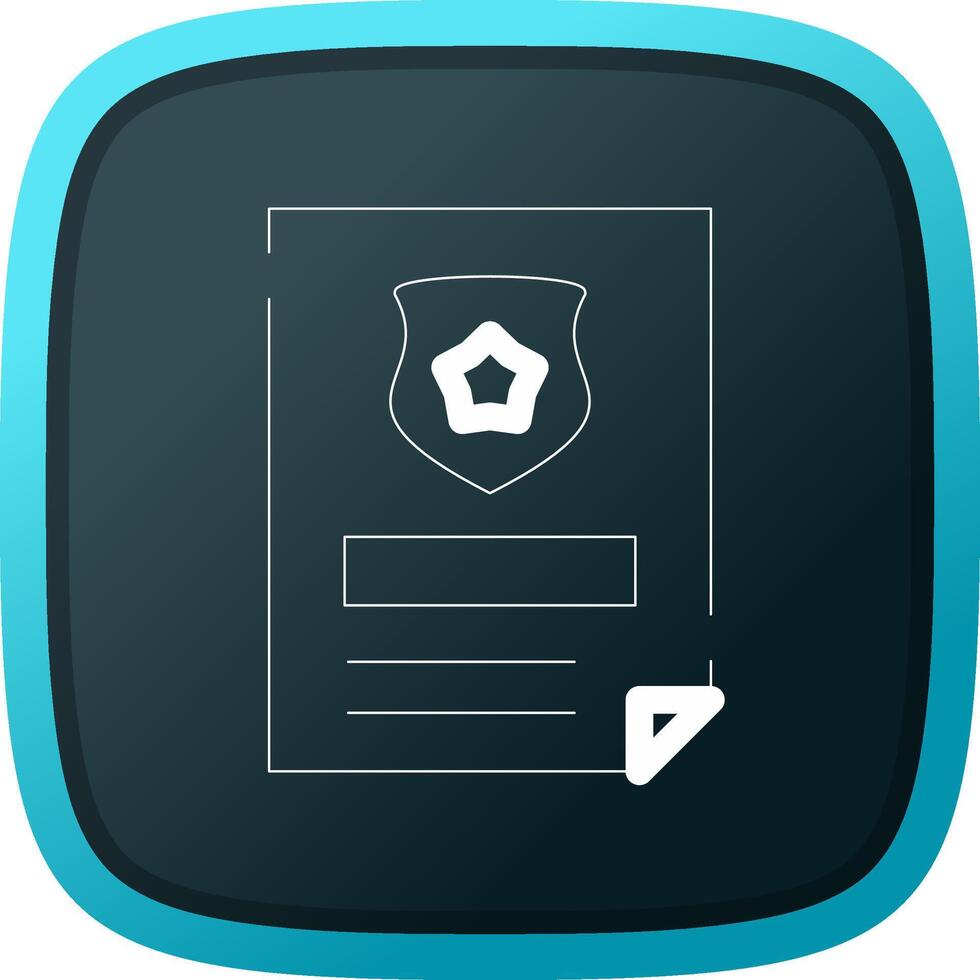Police Certificate Creative Icon Design vector