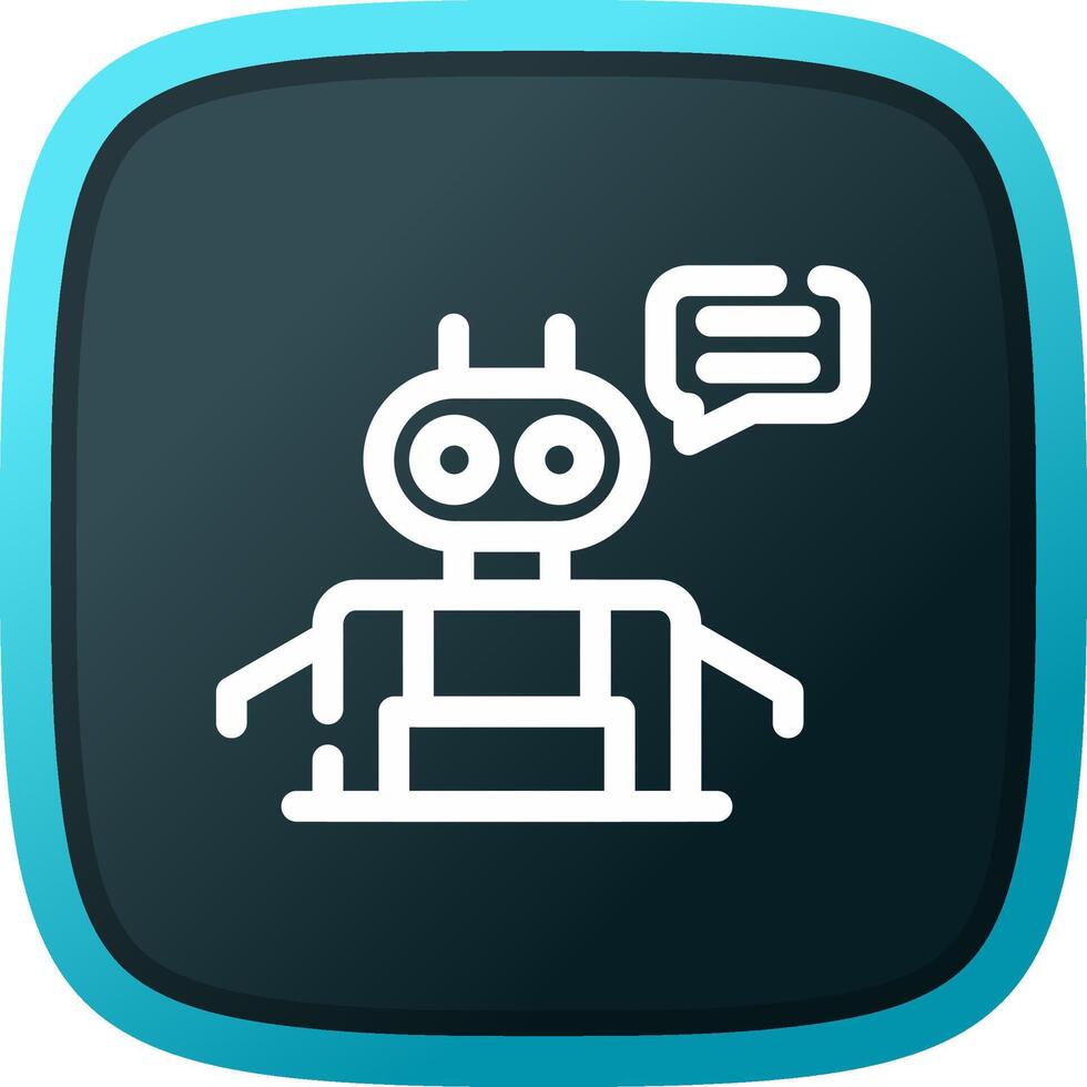 Chatbot Creative Icon Design vector
