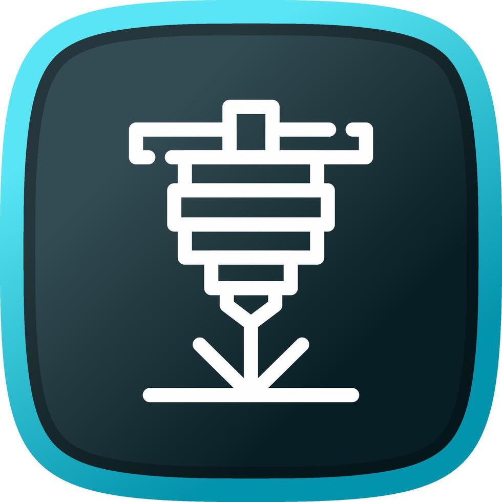 Laser Cutting Creative Icon Design vector