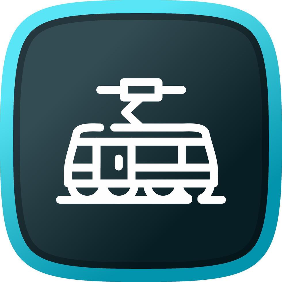 Tram Creative Icon Design vector