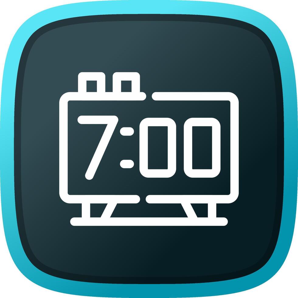 Alarm Clock Creative Icon Design vector