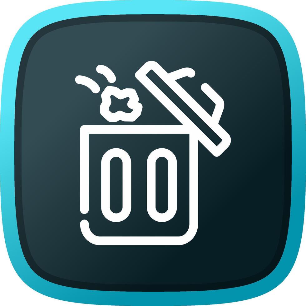 Throwing Trash Creative Icon Design vector