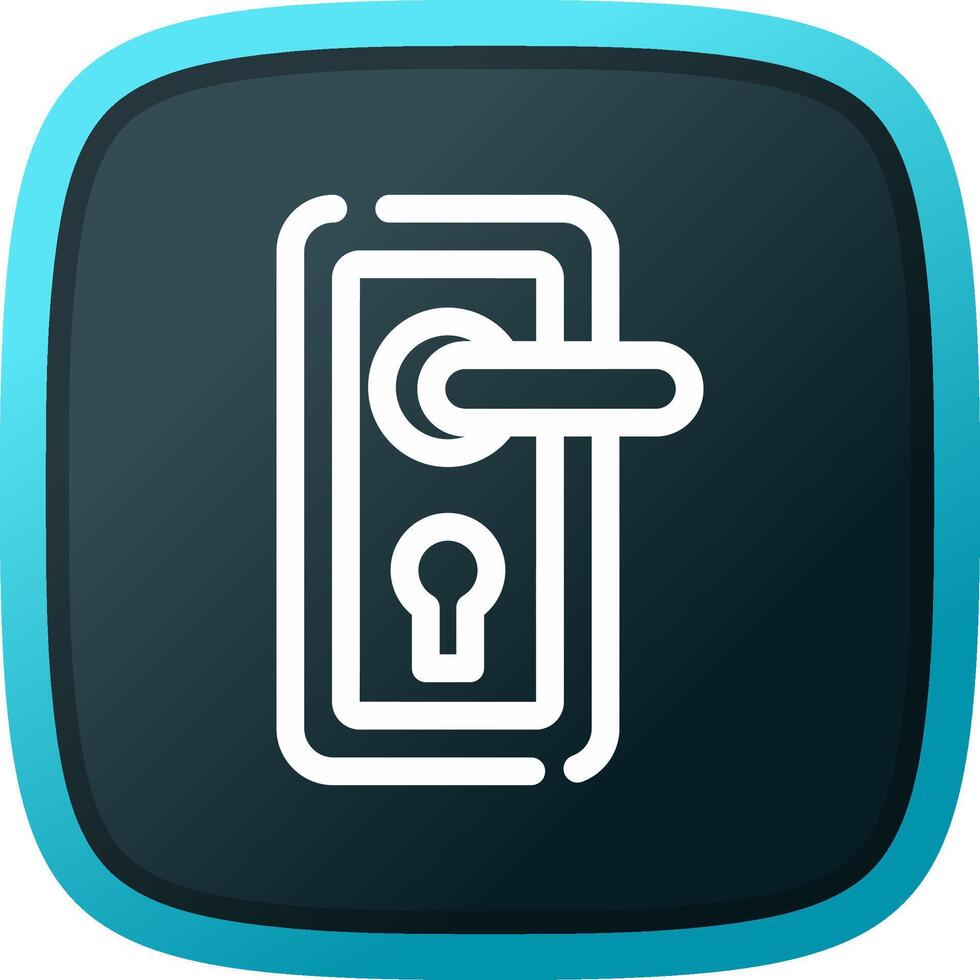 Door Lock Creative Icon Design vector