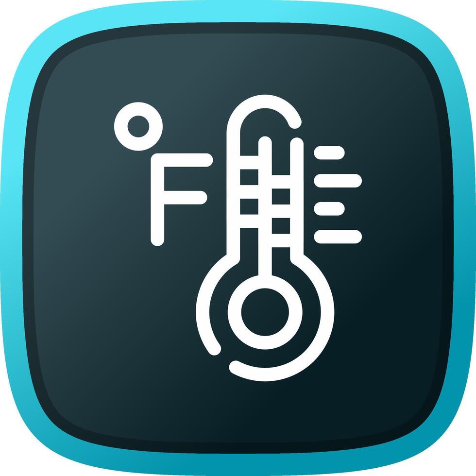 Fahrenheit Creative Icon Design vector
