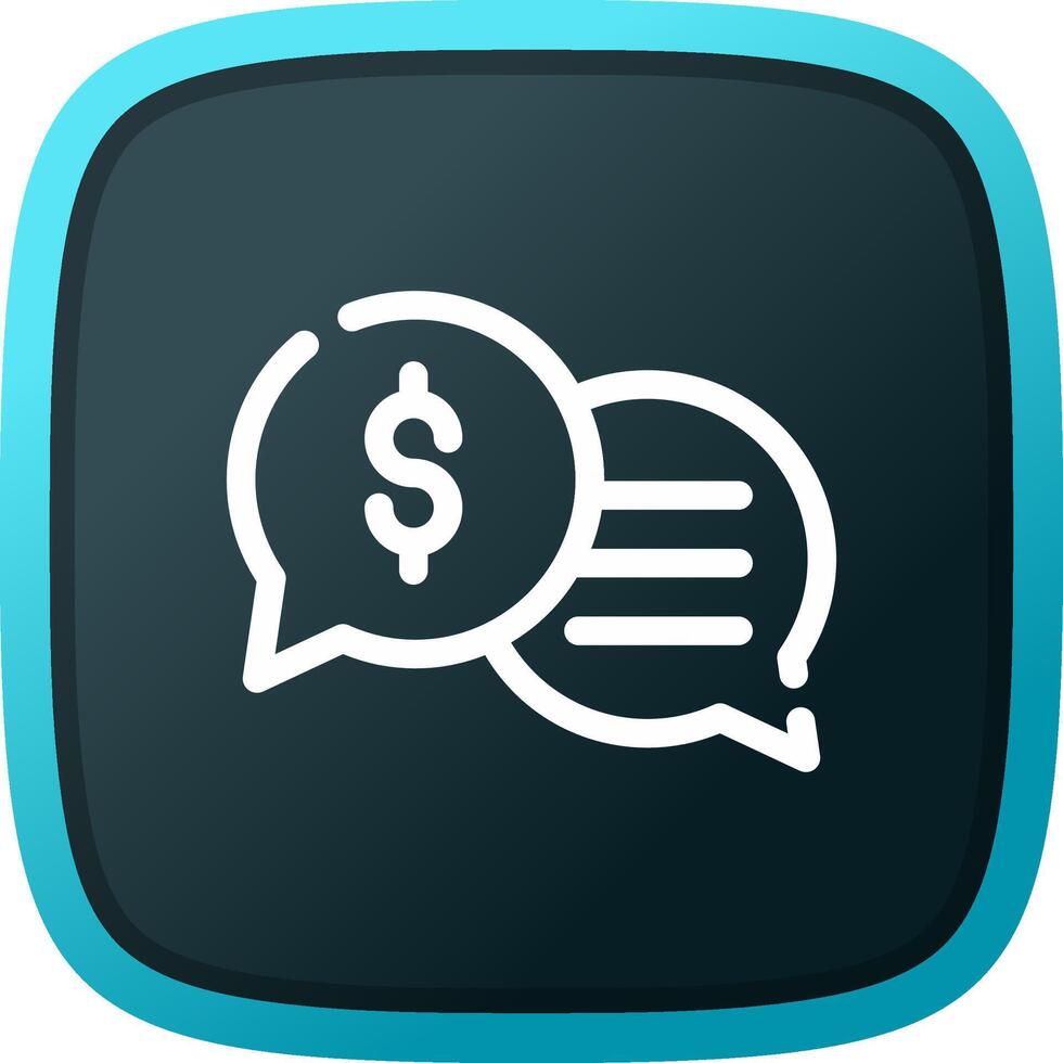 Business Dialog Creative Icon Design vector