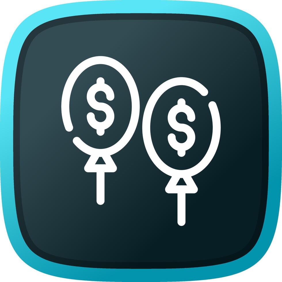 Balloon Payment Creative Icon Design vector