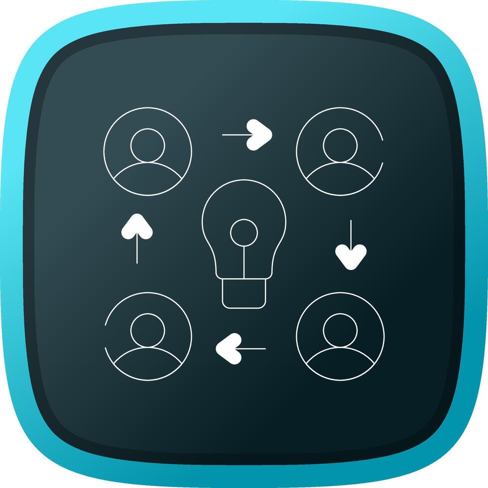 Collaboration Creative Icon Design vector