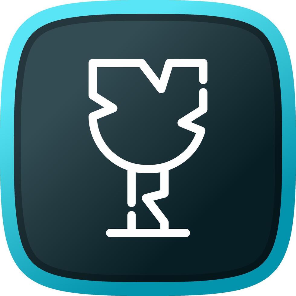 Broken Glass Creative Icon Design vector