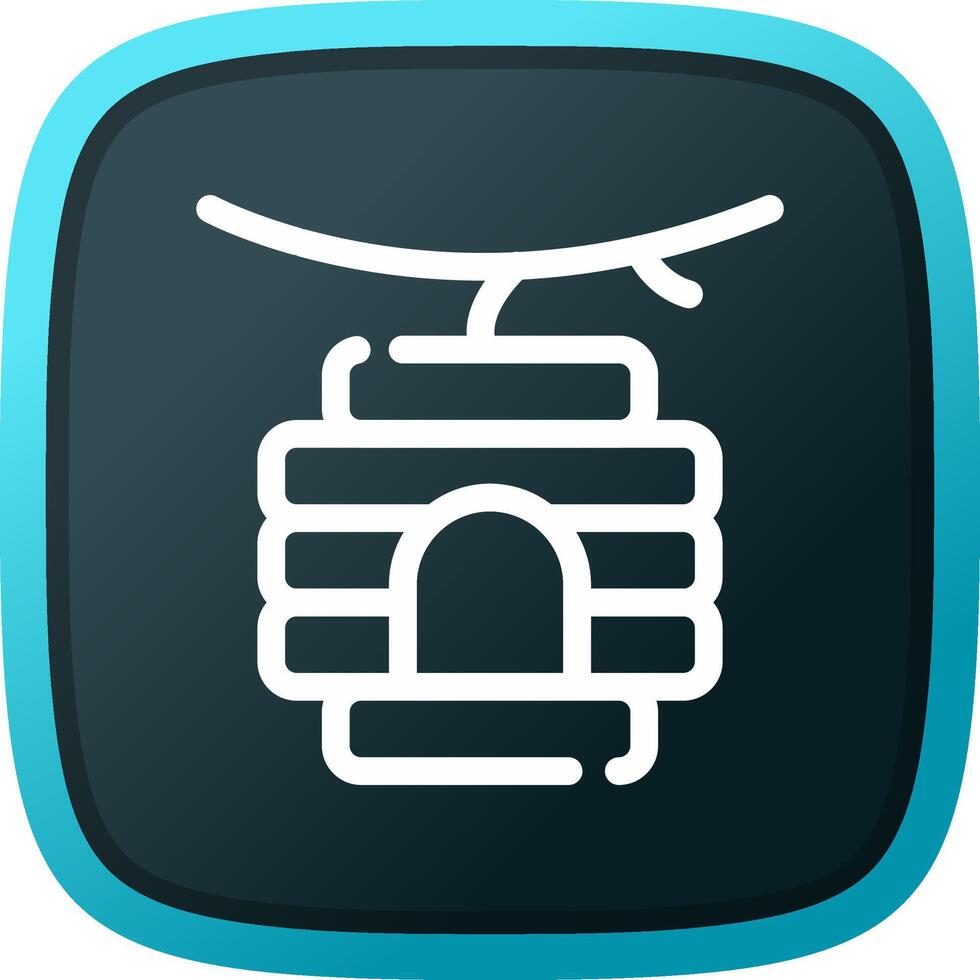 Bee Hive Creative Icon Design vector