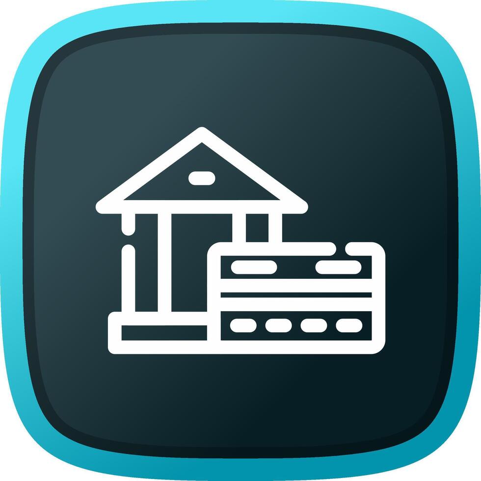 Banking Merchant Creative Icon Design vector