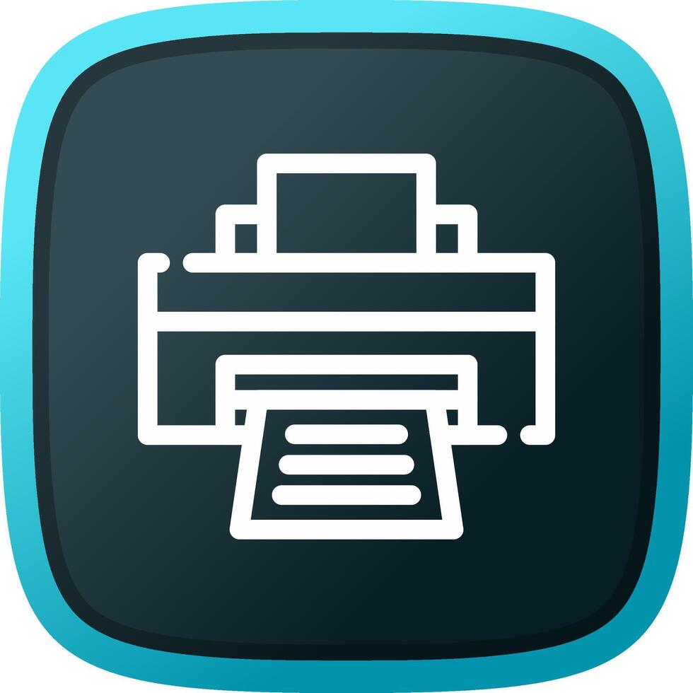 Printer Creative Icon Design vector