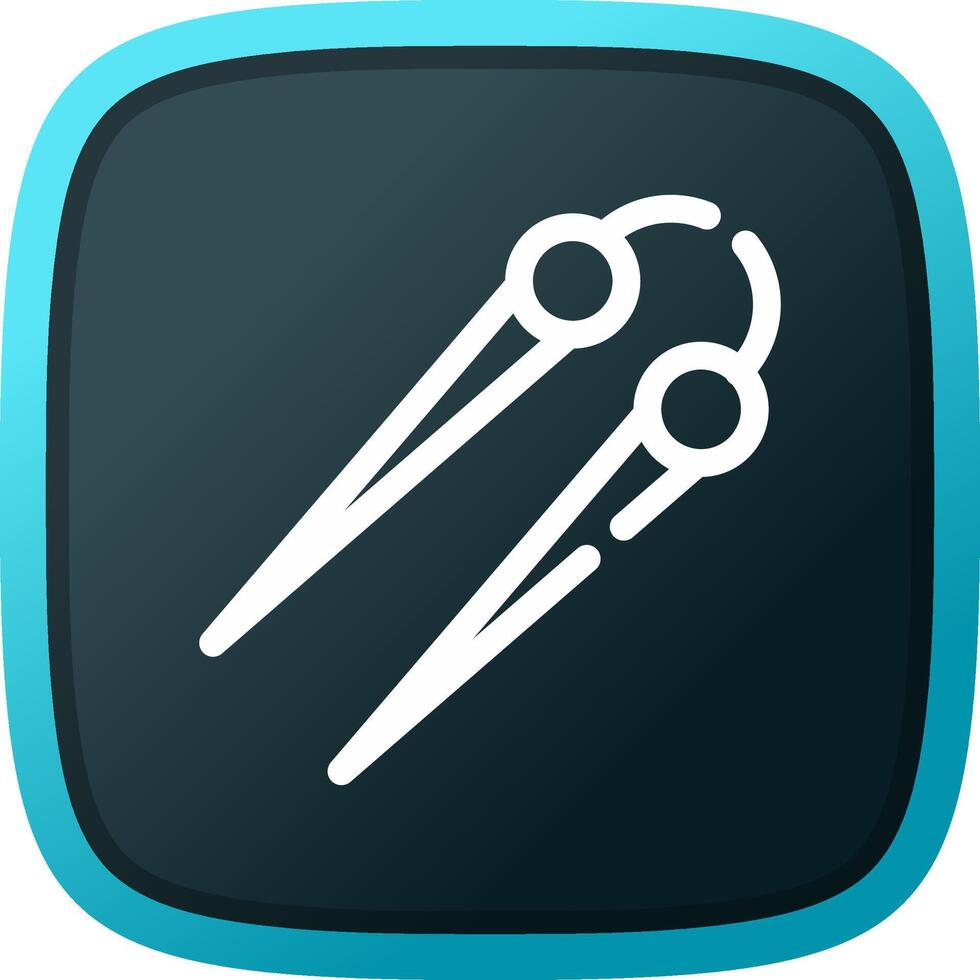 Knitting Needles Creative Icon Design vector