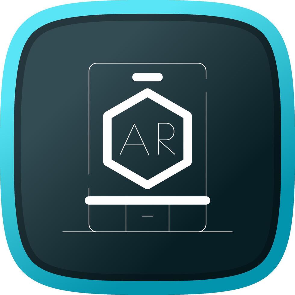 Ar App Creative Icon Design vector