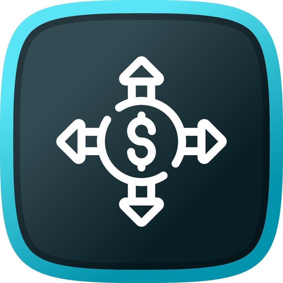 Budget Breakdown Creative Icon Design vector