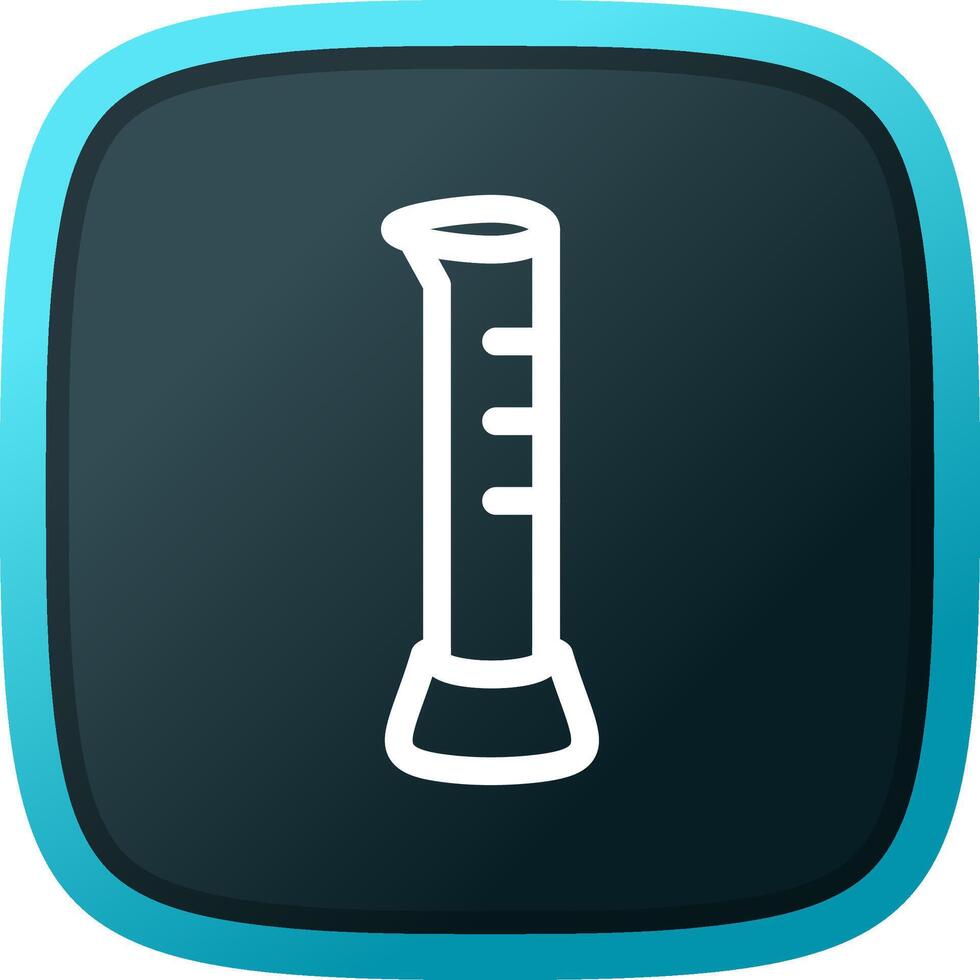 Graduated Cylinder Creative Icon Design vector