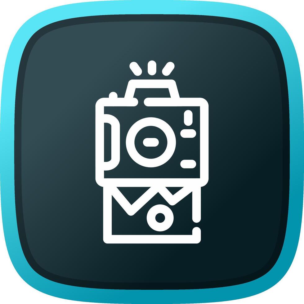 Instant Camera Creative Icon Design vector