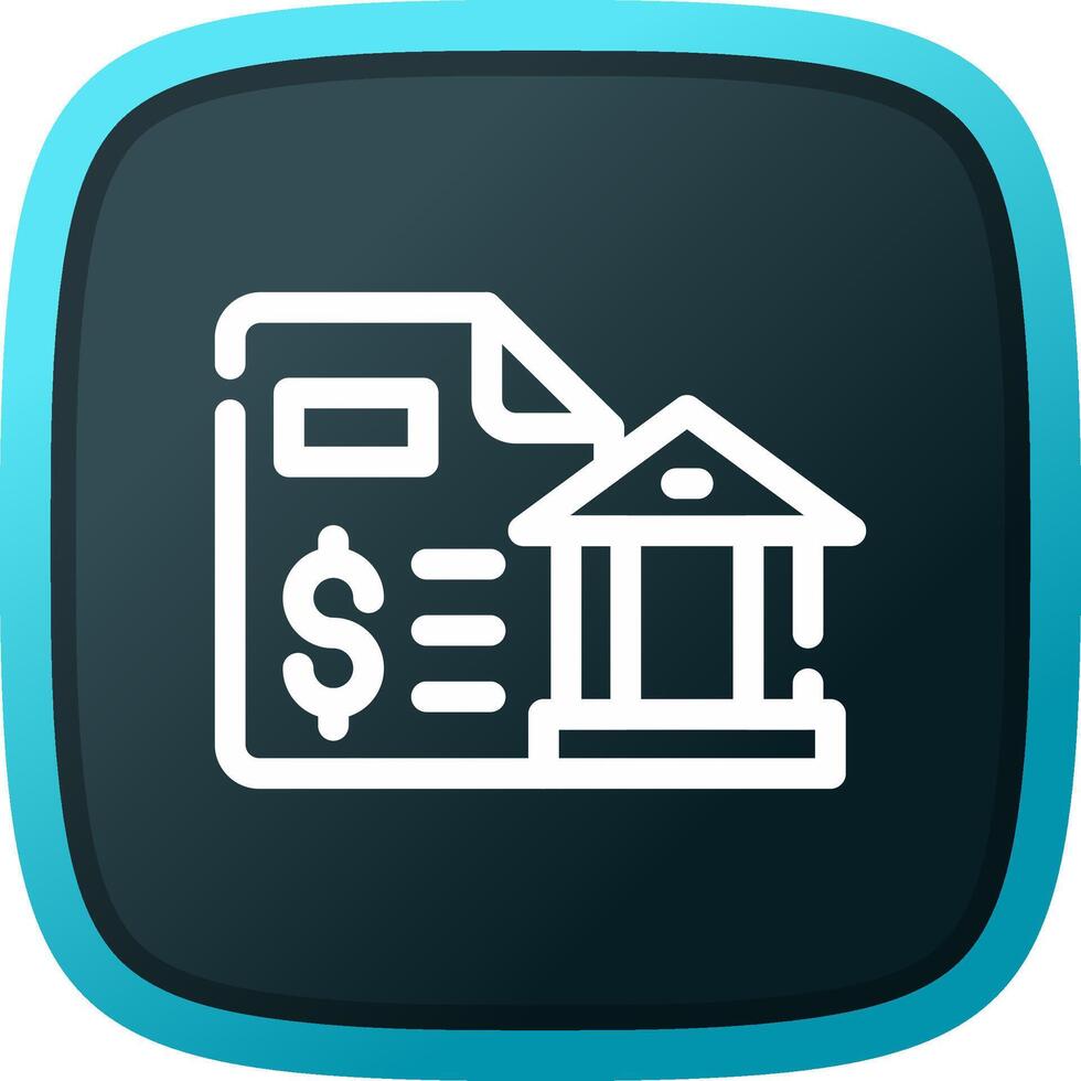 Bank Statement Creative Icon Design vector